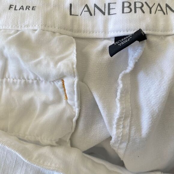 Lane Bryant Flare‎ Sailor Cotton Twill Stretch Pants White 28 - Picture 14 of 16